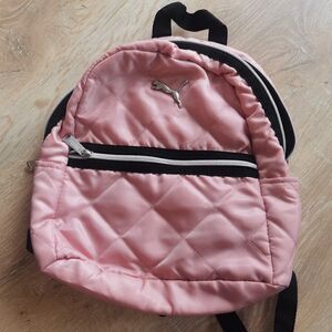 Quilted Pink Puffer PUMA Backpack Mini 90s Y2K 00s Vtg